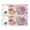 اسکناس 100 پزو بدون تاریخ (2016) جمهوری فدرال - جفت - UNC63 - آرژانتین