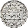 سکه 2 قران 1327 - با تاج محمد علی - AU58 - احمد شاه