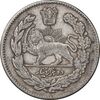 سکه 2000 دینار 1323 تصویری - EF40 - مظفرالدین شاه