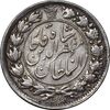سکه 2 قران 1322 - با کنگره - AU55 - مظفرالدین شاه