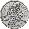سکه 3 پنس 1934 جرج پنجم - EF45 - انگلستان