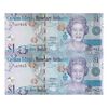 اسکناس 1 دلار 2010 الیزابت دوم - جفت - UNC63 - جزایر کیمن
