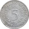 سکه 5 مارک 1951J جمهوری فدرال - EF40 - آلمان