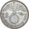 سکه 2 رایش مارک 1938J رایش سوم - AU55 - آلمان