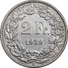 سکه 2 فرانک 1939 دولت فدرال - EF45 - سوئیس