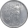 سکه 100 لیره 1955 جمهوری - EF45 - ایتالیا