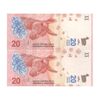 اسکناس 20 پزو بدون تاریخ (2017) جمهوری فدرال - FAS, MGM - جفت - UNC64 - آرژانتین