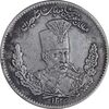 سکه 2000 دینار 1323 تصویری - EF40 - مظفرالدین شاه