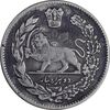 سکه 2000 دینار 1323 تصویری - EF40 - مظفرالدین شاه