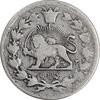 سکه 1000 دینار 1322 - 1333 ارور تاریخ - خطی - VF35 - مظفرالدین شاه