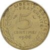 سکه 5 سانتیم 1966 جمهوری کنونی - ماریان - EF45 - فرانسه