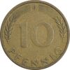 سکه 10 فینیگ 1949D جمهوری فدرال - EF40 - آلمان