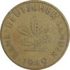 سکه 10 فینیگ 1949D جمهوری فدرال - EF40 - آلمان
