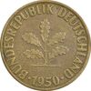 سکه 10 فینیگ 1950G جمهوری فدرال - EF45 - آلمان