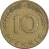 سکه 10 فینیگ 1950G جمهوری فدرال - EF40 - آلمان