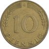 سکه 10 فینیگ 1950G جمهوری فدرال - EF40 - آلمان