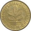 سکه 10 فینیگ 1971G جمهوری فدرال - AU58 - آلمان