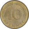 سکه 10 فینیگ 1972D جمهوری فدرال - MS61 - آلمان