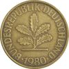 سکه 10 فینیگ 1980D جمهوری فدرال - EF40 - آلمان