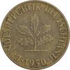 سکه 5 فینیگ 1950G جمهوری فدرال - EF45 - آلمان