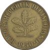 سکه 5 فینیگ 1950D جمهوری فدرال - EF45 - آلمان