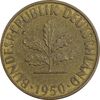 سکه 5 فینیگ 1950D جمهوری فدرال - AU50 - آلمان