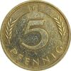 سکه 5 فینیگ 1989F جمهوری فدرال - EF45 - آلمان