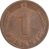 سکه 1 فینیگ 1974D جمهوری فدرال - EF45 - آلمان