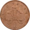 سکه 2 پنس 1988 الیزابت دوم - EF40 - انگلستان
