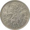 سکه 6 پنس 1958 الیزابت دوم - MS62 - انگلستان