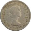 سکه 6 پنس 1958 الیزابت دوم - EF45 - انگلستان