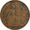 سکه 1 پنی 1945 جرج ششم - VF30 - انگلستان