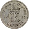 سکه 6 پنس 1939 جرج ششم - EF45 - انگلستان