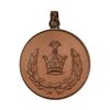 مدال برنز خدمت (دو رو تاج) - AU50 - رضا شاه