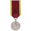 مدال برنز خدمت (دو رو تاج) ضرب ایران - با روبان - EF - رضا شاه