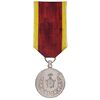 مدال برنز خدمت (دو رو تاج) ضرب ایران - با روبان - EF - رضا شاه