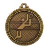 مدال آویز بازی های آسیایی تهران 1353 (والیبال) - MS61 - محمد رضا شاه