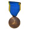 مدال برنز آویزی پنجاهمین سال پادشاهی پهلوی 2535 (با روبان) - AU - محمد رضا شاه