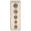 پک سکه های رایج بانک مرکزی 1349 - UNC - محمد رضا شاه