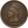 سکه 1 سنت 1906 سرخپوستی - EF45 - آمریکا