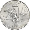 سکه کوارتر دلار 2003D ایالتی (ایلینوی) - MS62 - آمریکا