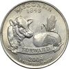 سکه کوارتر دلار 2004P ایالتی (ویسکانسین) - MS61 - آمریکا