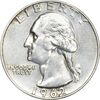 سکه کوارتر دلار 1962D واشنگتن - EF45 - آمریکا