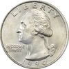 سکه کوارتر دلار 1990P واشنگتن - MS61 - آمریکا