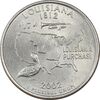 سکه کوارتر دلار 2002P ایالتی (لوئیزیانا) - MS61 - آمریکا