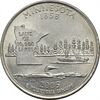 سکه کوارتر دلار 2005P ایالتی (مینسوتا) - MS61 - آمریکا
