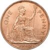 سکه 1 پنی 1963 الیزابت دوم - AU55 - انگلستان