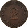 سکه 2 فینیگ 1950F جمهوری فدرال - EF40 - آلمان