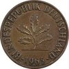 سکه 2 فینیگ 1965F جمهوری فدرال - EF45 - آلمان