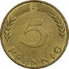 سکه 5 فینیگ 1970G جمهوری فدرال - AU50 - آلمان